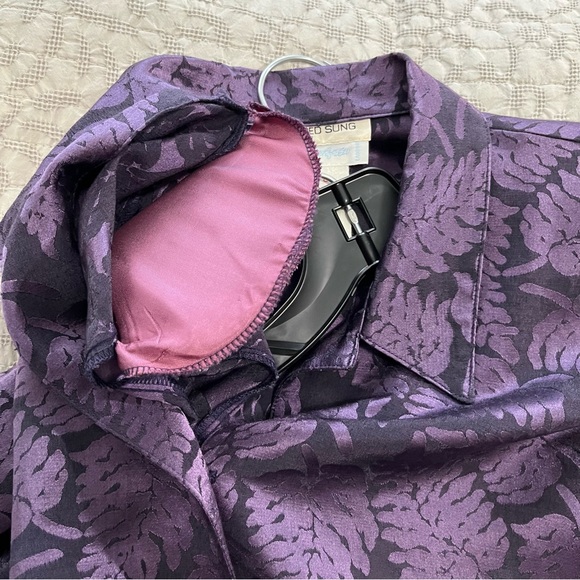 80s VINTAGE ALFRED SUNG JACQUARD SHACKET - Picture 12 of 13